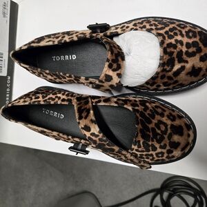 Torrid Black Loafers with Cushioned Insole and Slip-On Design